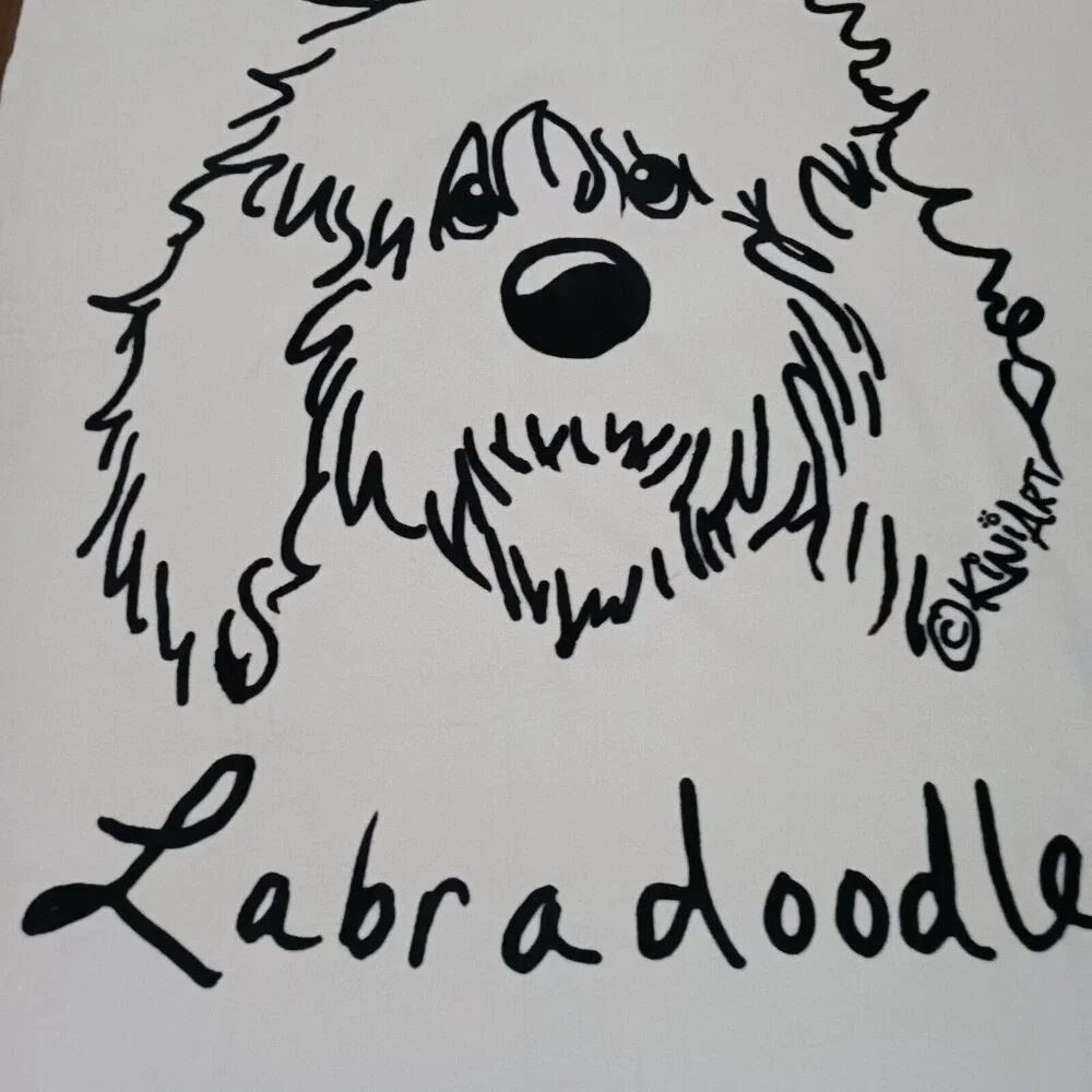 Kiniart labradoodle dog